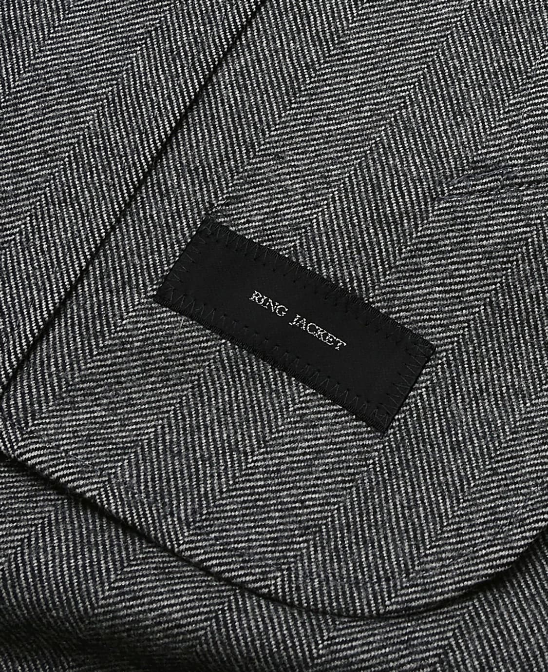 링자켓 [Ring Jacket] 울 캐시미어 헤링본 싱글 코트 상품이미지5