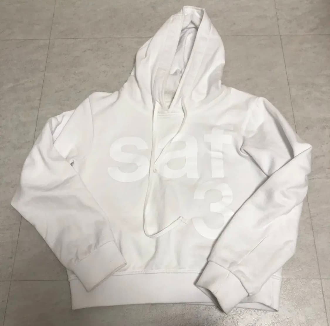 [KREAM 단독] 사파리스팟 우먼 1/2 베이직 사파리 후드 화이트 상품이미지3