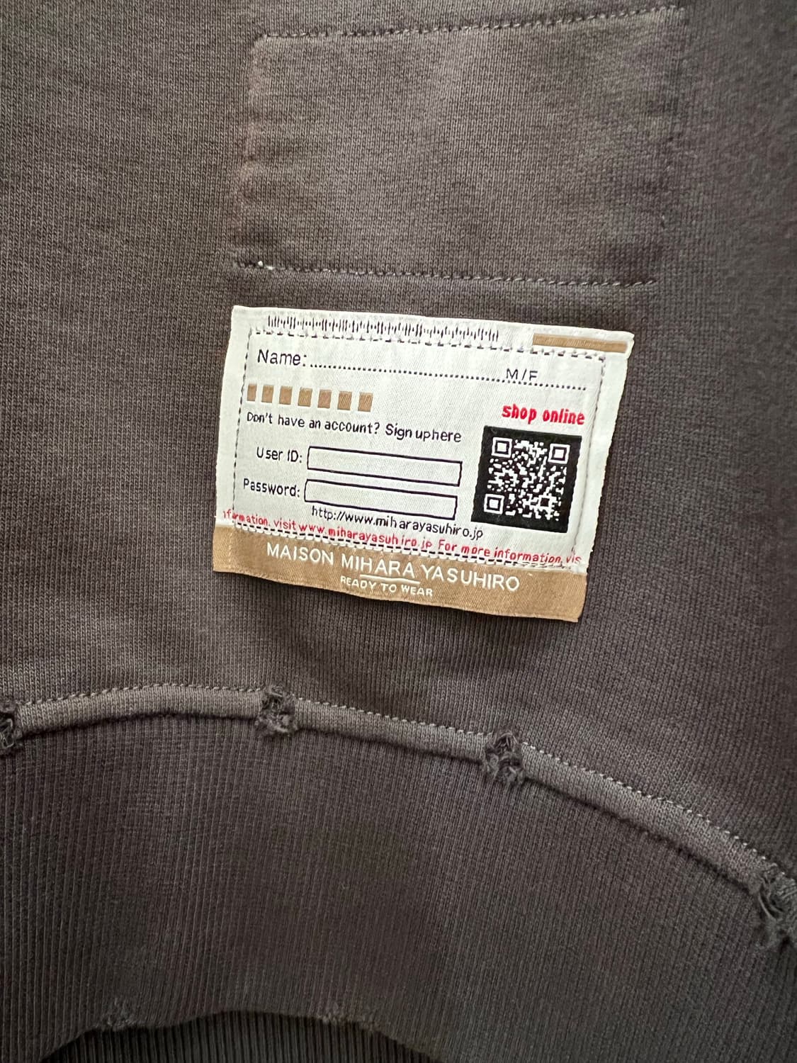 미하라야스히로 베어 맨투맨 L판매 희귀매물 상품이미지4