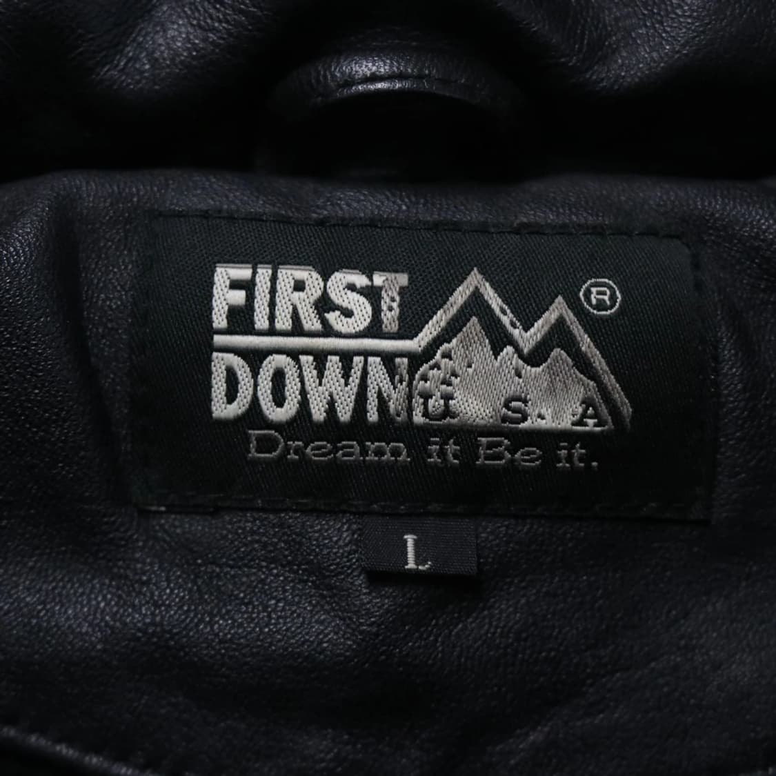 퍼스트다운  가죽 다운 패딩 61660 상품이미지6