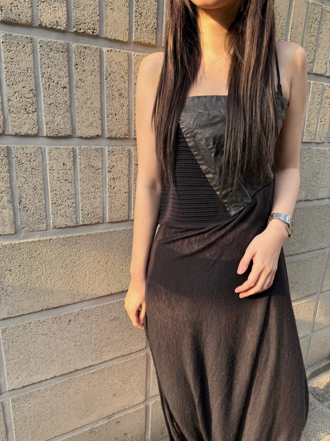 릭 오웬스 투웨이 레더 캐시미어 원피스&스커트 팬츠 상품이미지7