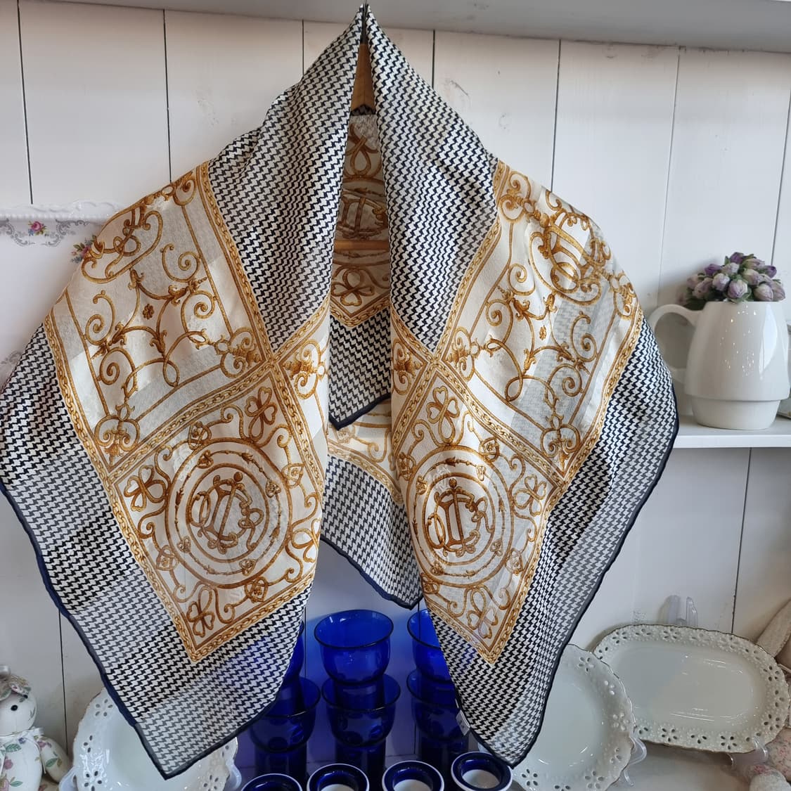 Christian Dior(크리스찬 디올) 하운드투스 실크 스카프 상품이미지10