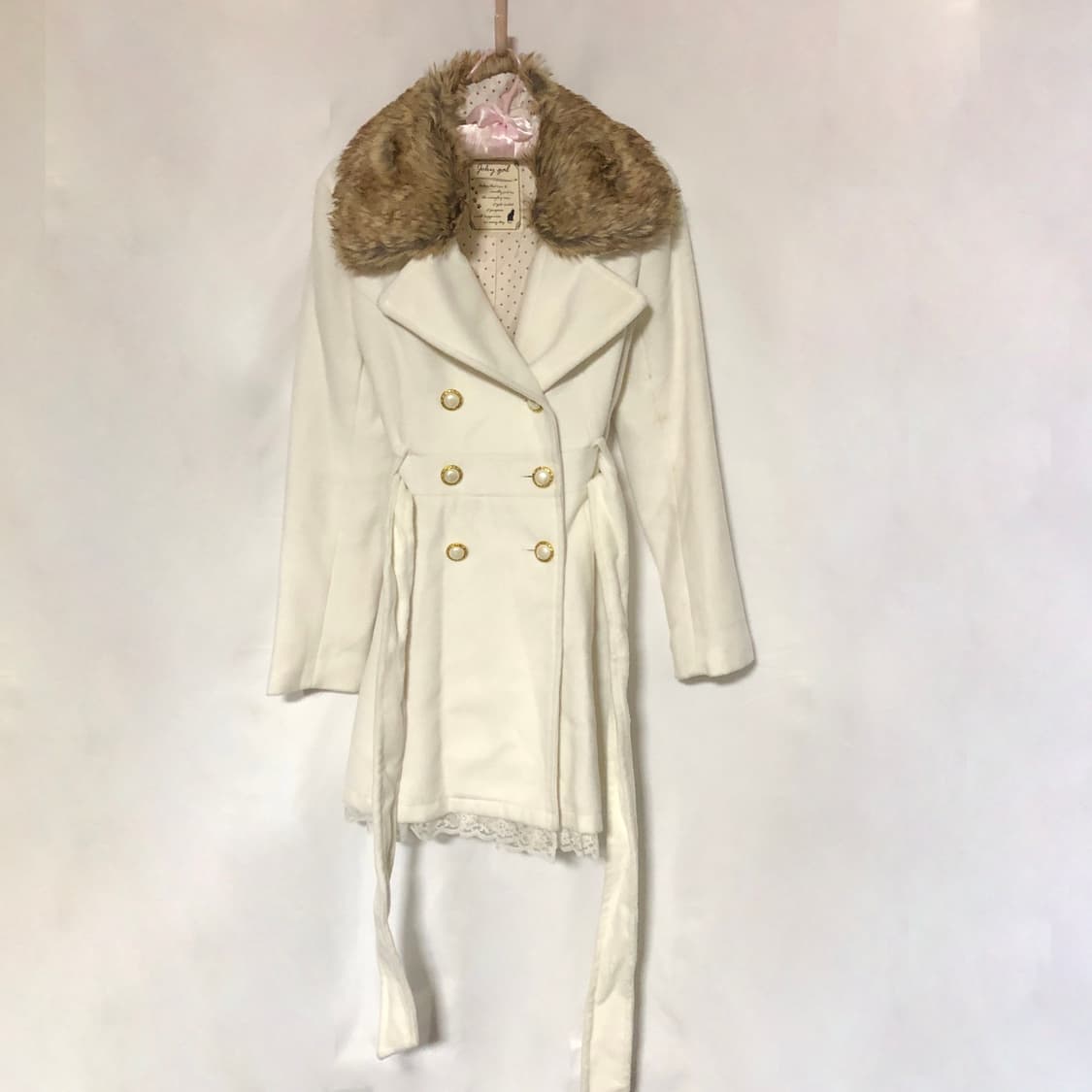 리본 레이스 코트 화이트 상품이미지7