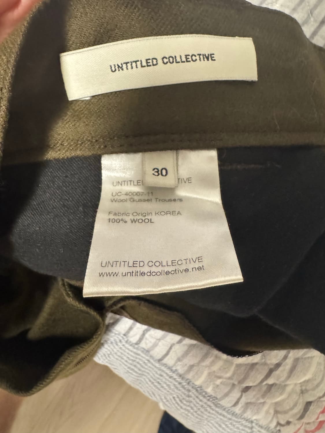 M) 언타이틀드 콜렉티브 울 트라우저 상품이미지5