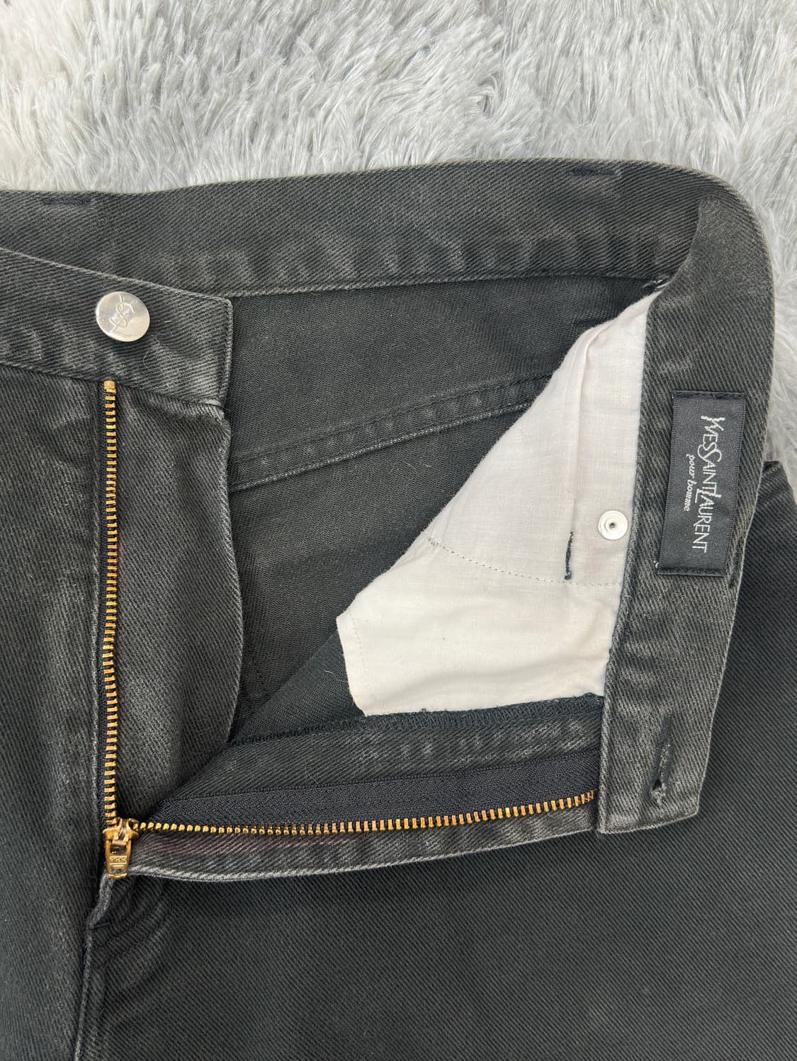 90s YSL Black jean 상품이미지4