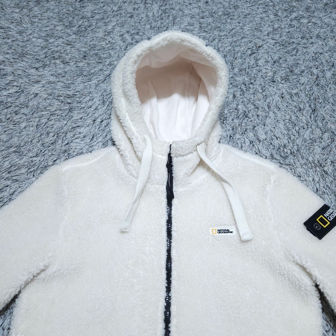 내셔널지오그래픽) M 남자 뽀글이 양털후드집업 / 왕눈이샵 상품이미지3