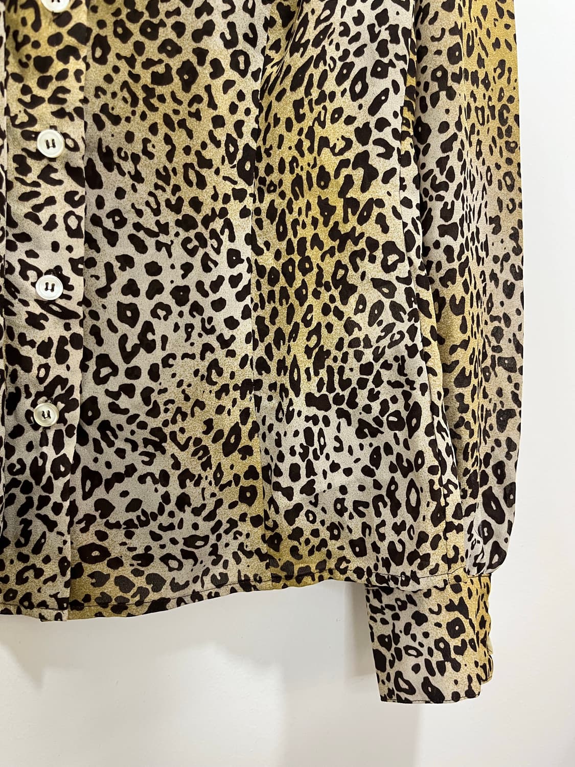 일본 빈티지 갸루 레오파드 셔츠 블라우스 상품이미지3