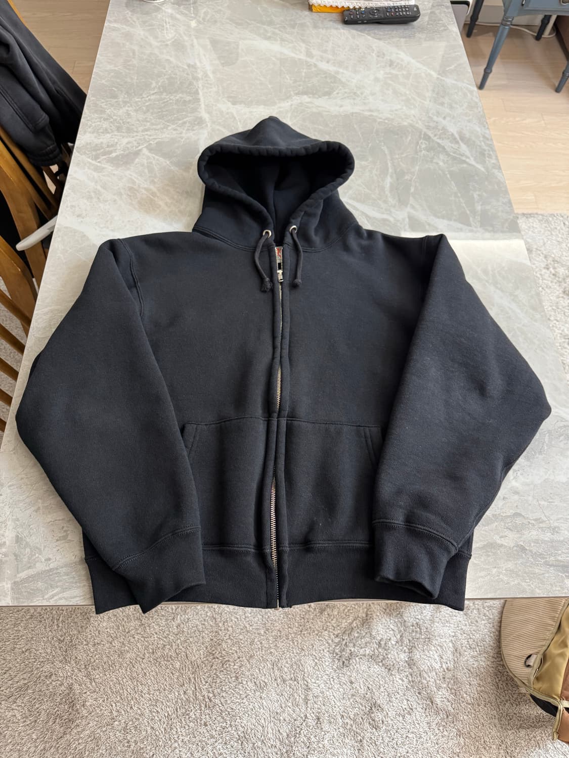 Cease 스탠다드 집 후드 블랙 상품이미지1