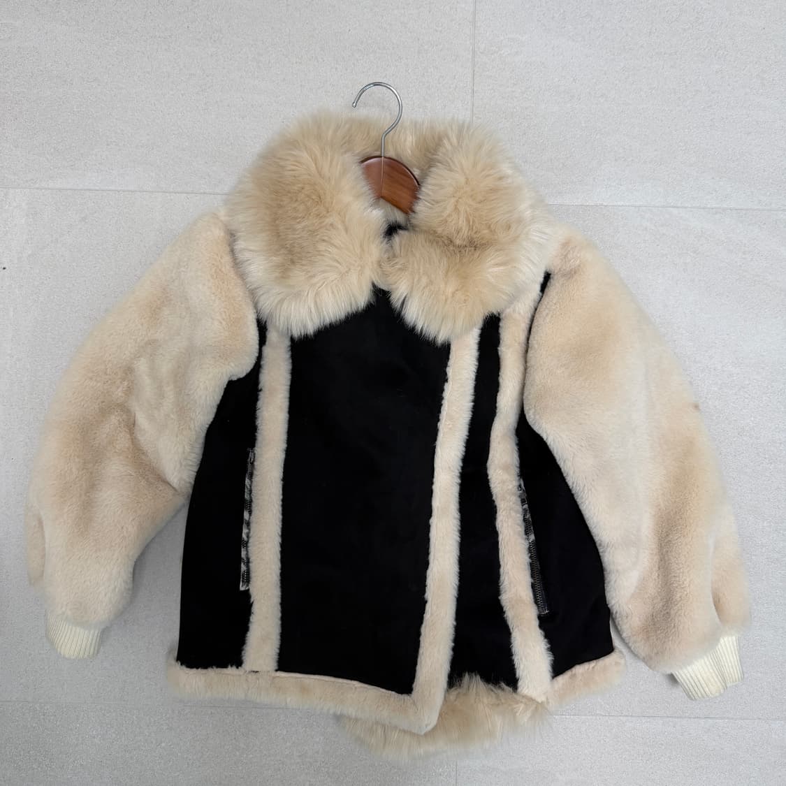 스웨이드 퍼 무스탕 fur mustang jacket 상품이미지1