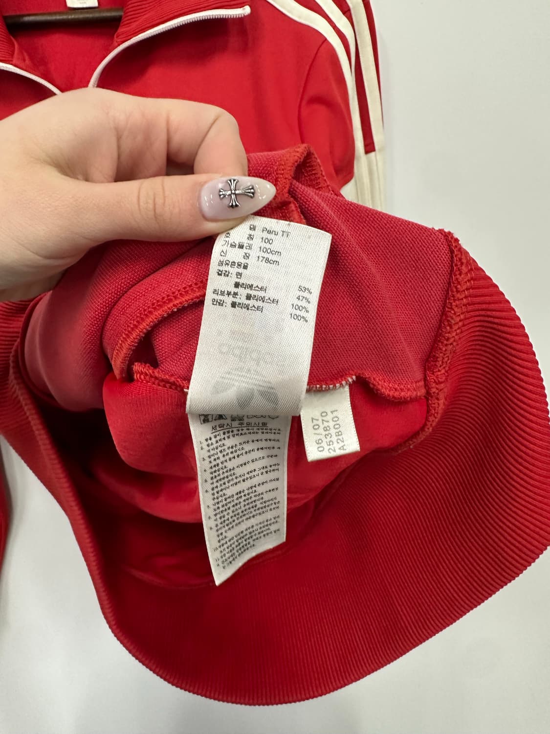아디다스 페루 레드 져지 트랙탑  상품이미지3
