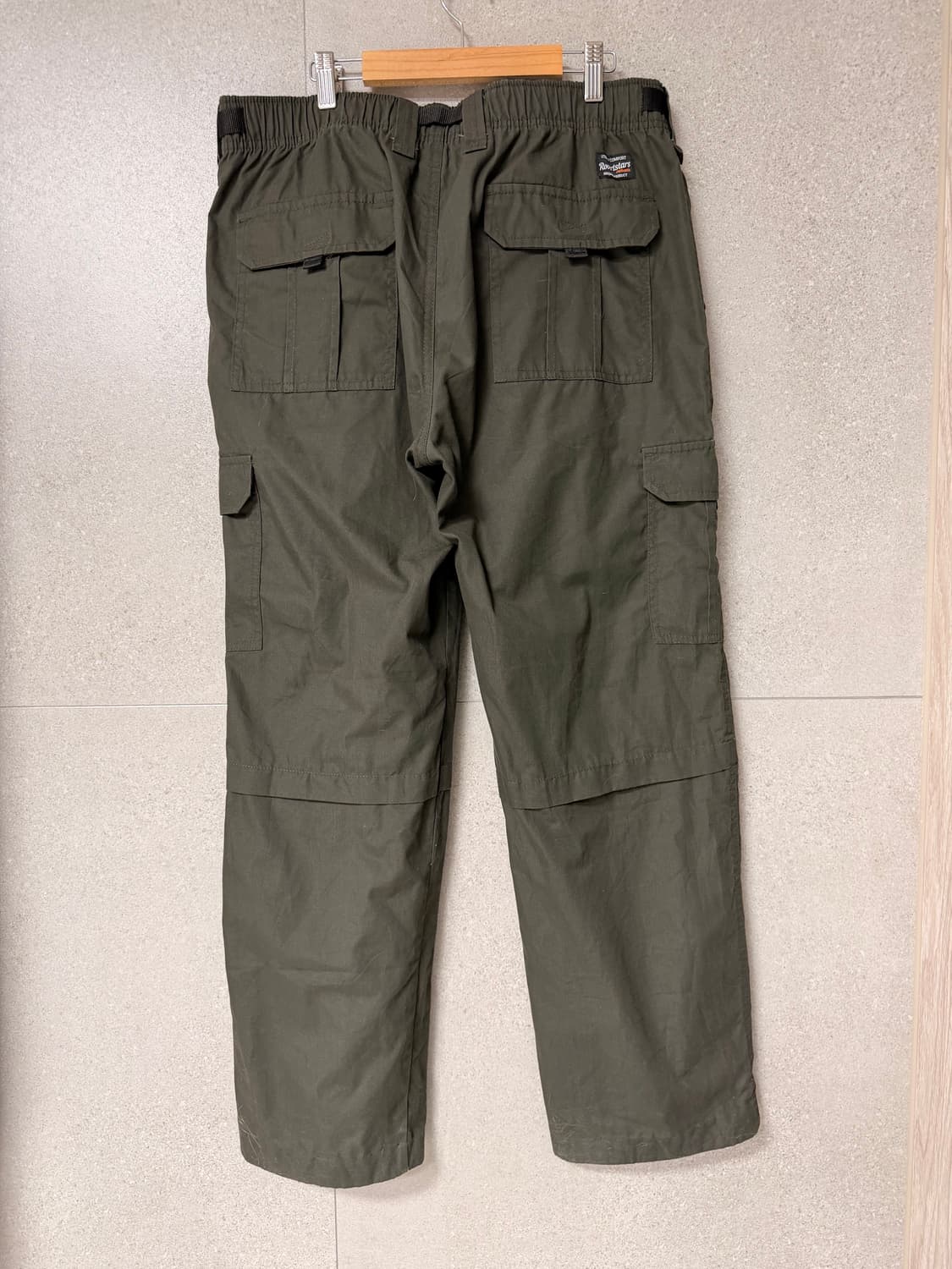 남자 카고 바지 밀리터리 그린 벨트포함 캠핑 등산 봄여름 상품이미지4