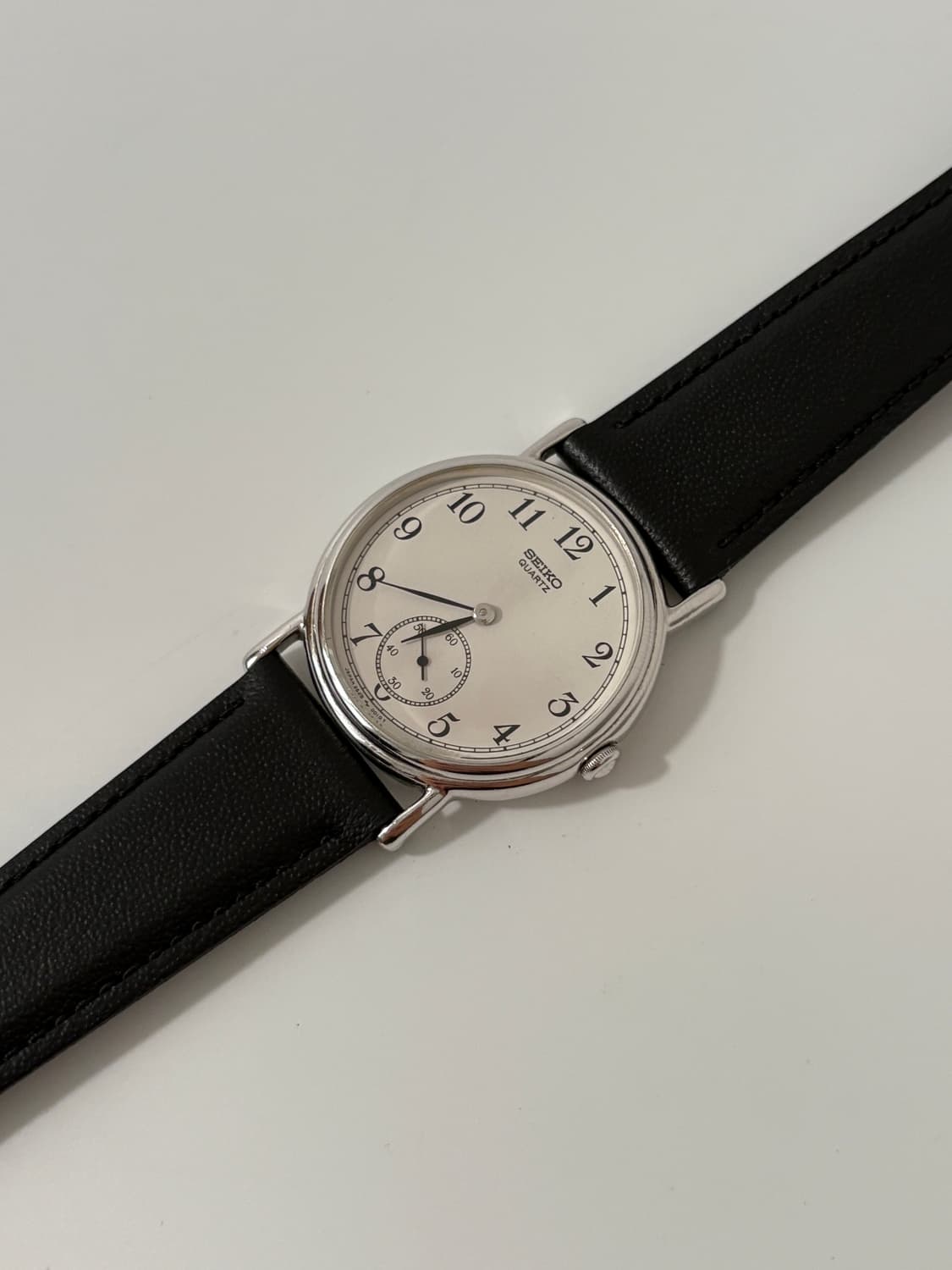 80s chariot small seconds silver quartz 상품이미지5