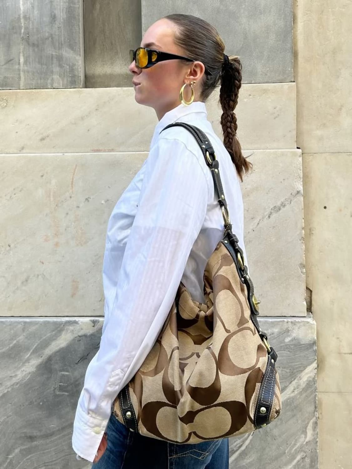 코치 시그니처 턴록 소호백 00s y2k 상품이미지2