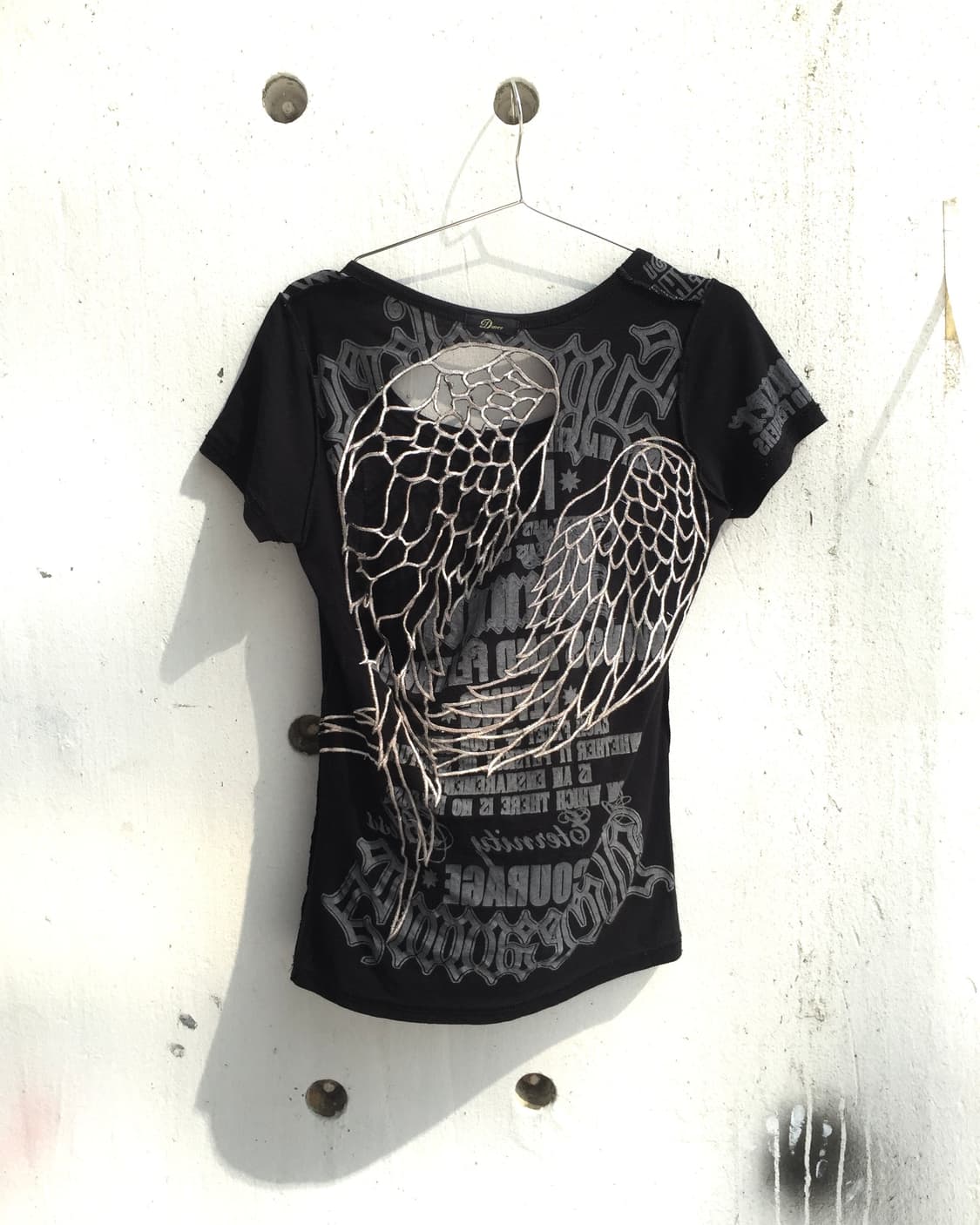 00’s Gothic Punk Wing Top 고딕 펑크 백리스 윙 탑 상품이미지1