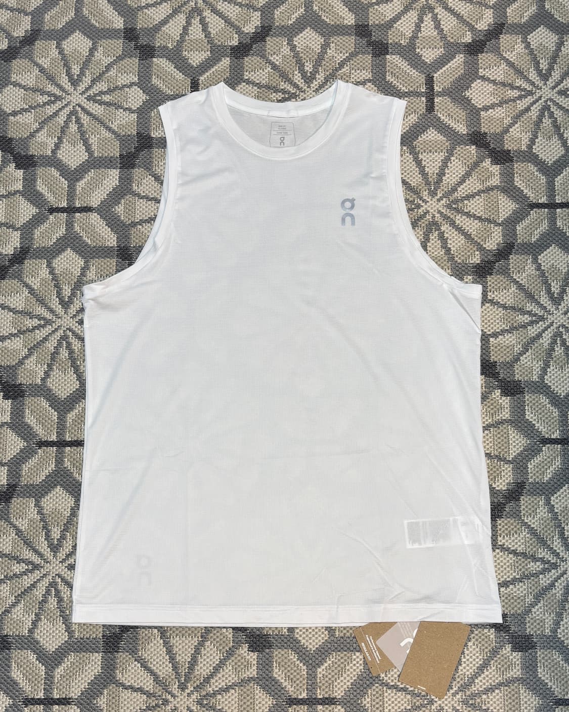 (M) 온 러닝 코어 탱크 화이트 상품이미지1