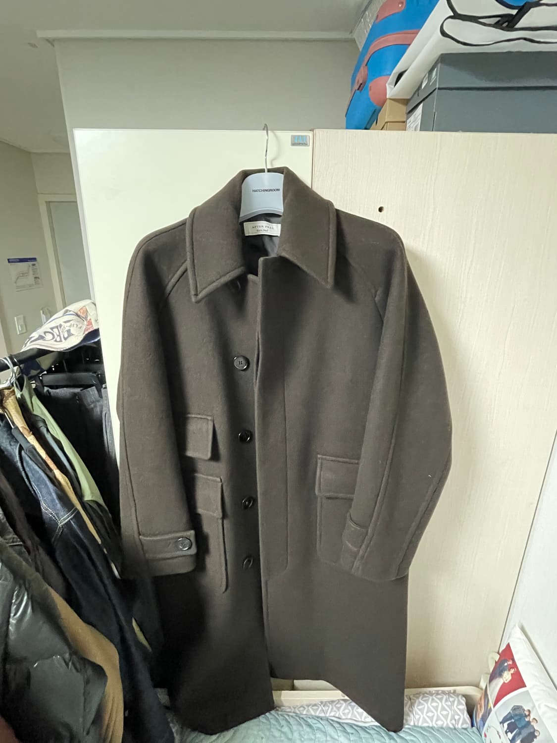 AFTERPRAY 투어리스트 발마칸 코트 브라운 XS 사이즈 상품이미지8