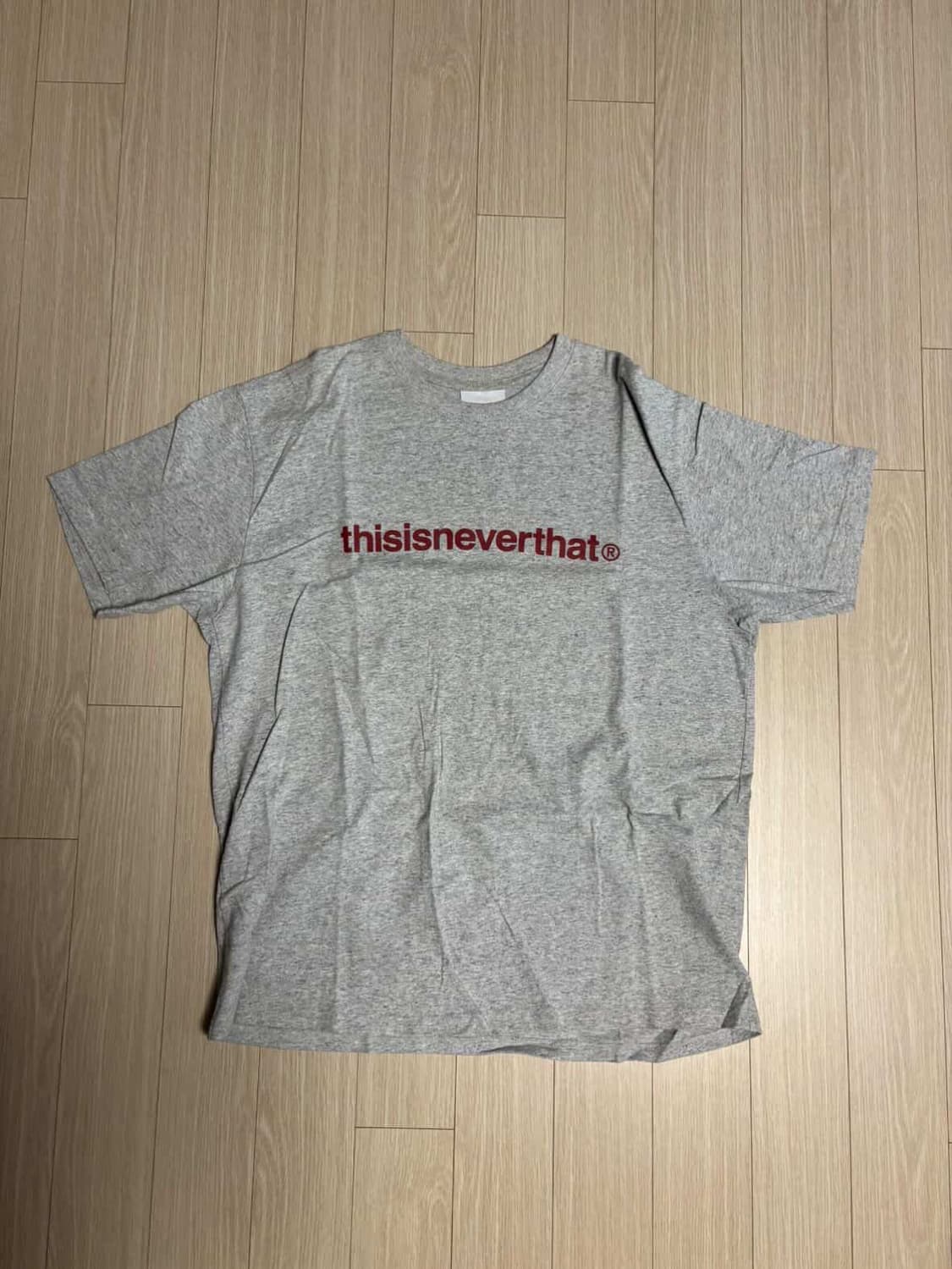 디스이즈네버댓 T-로고 티셔츠 헤더 그레이 상품이미지2