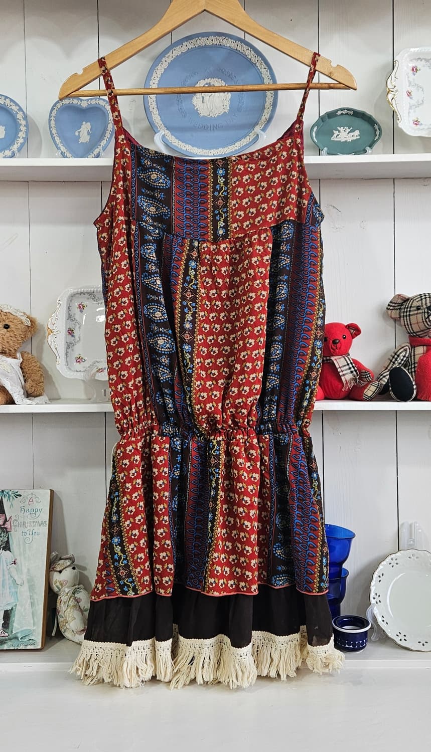 패턴 에스닉 보헤미안 원피스 상품이미지5