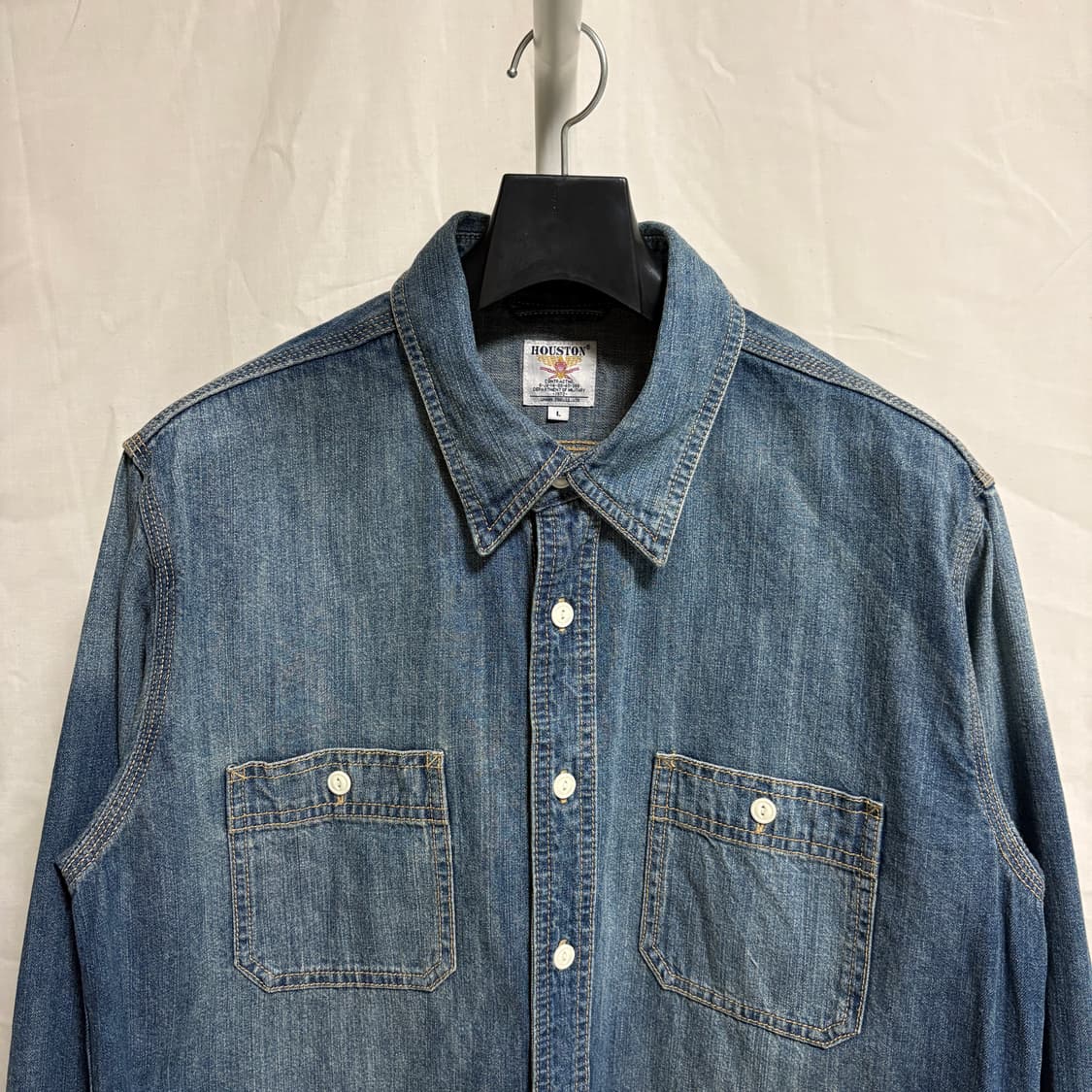 휴스턴 데님 워크셔츠 / 중청, L 상품이미지2