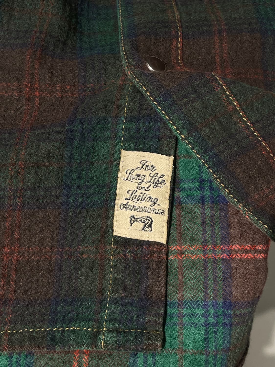 Oil cake 빈티지 웨스턴 체크 셔츠   상품이미지9