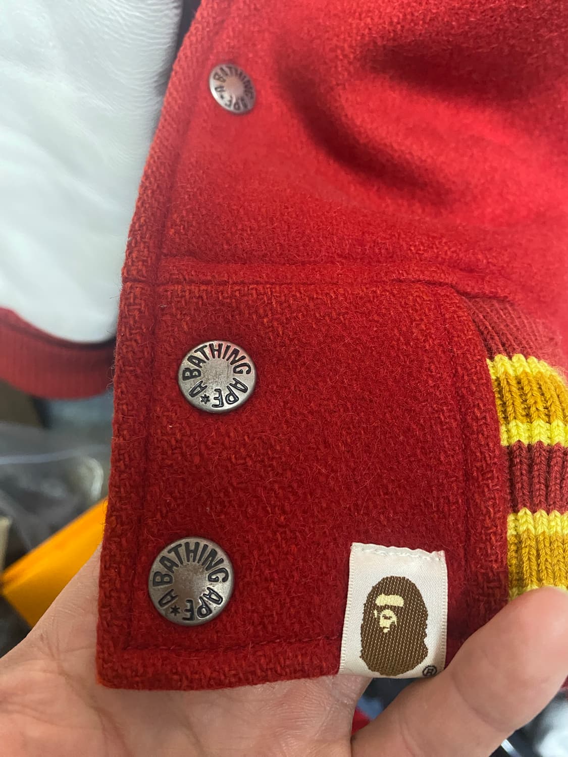 베이프 200개한정판 바시티자켓 상품이미지3