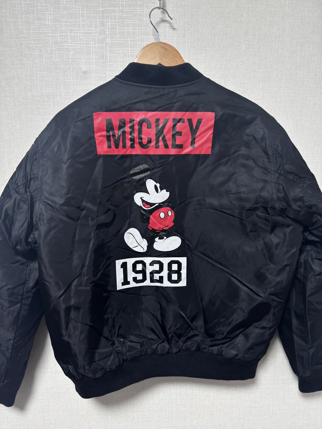 디즈니 정품 미키마우스 봄버 ma-1 자켓 블랙 상품이미지2