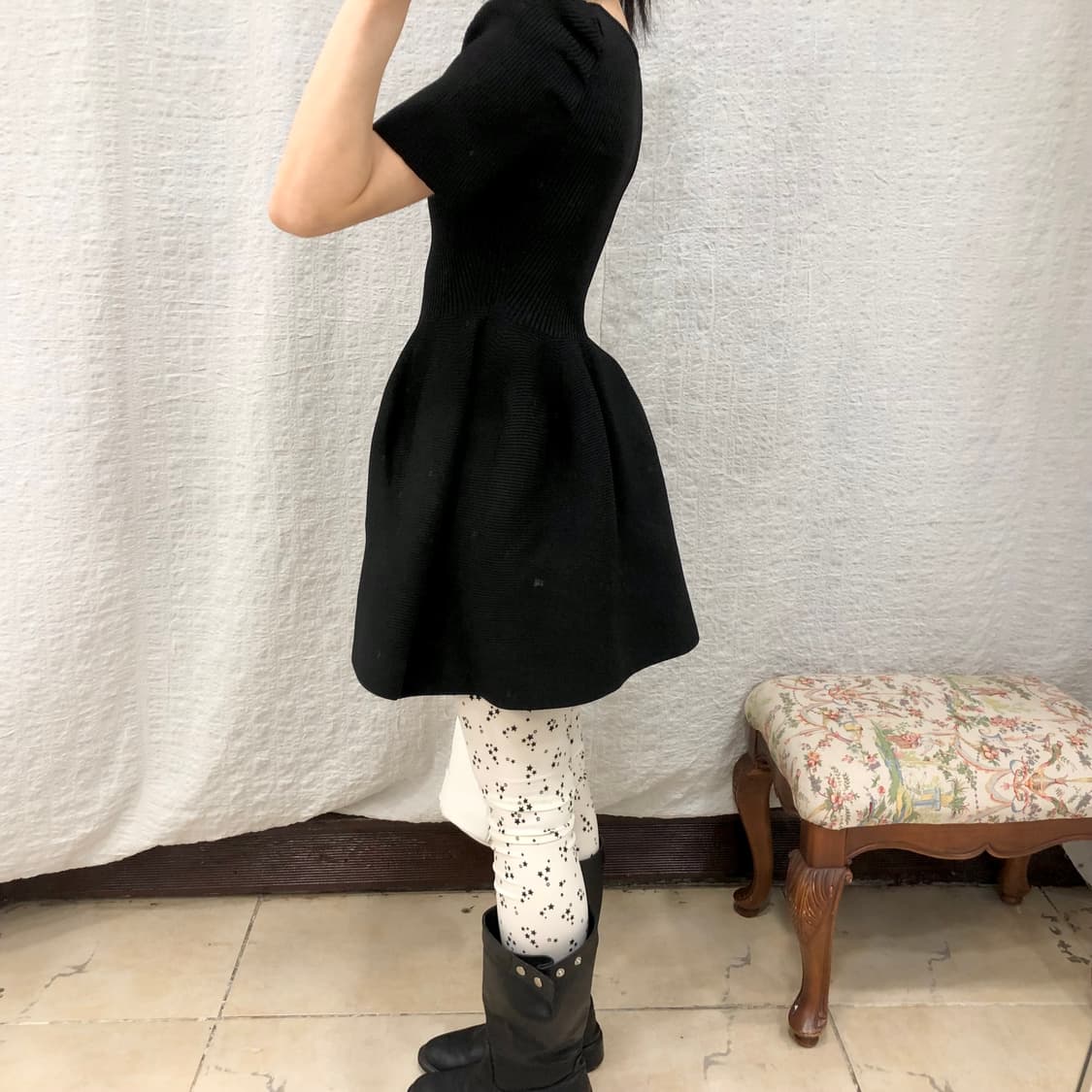 Black stars leggings 상품이미지5