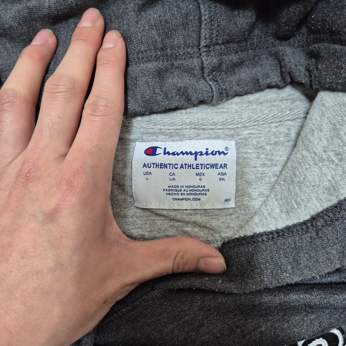 챔피온 스펠아웃 자수 빅로고 후드티 상품이미지5