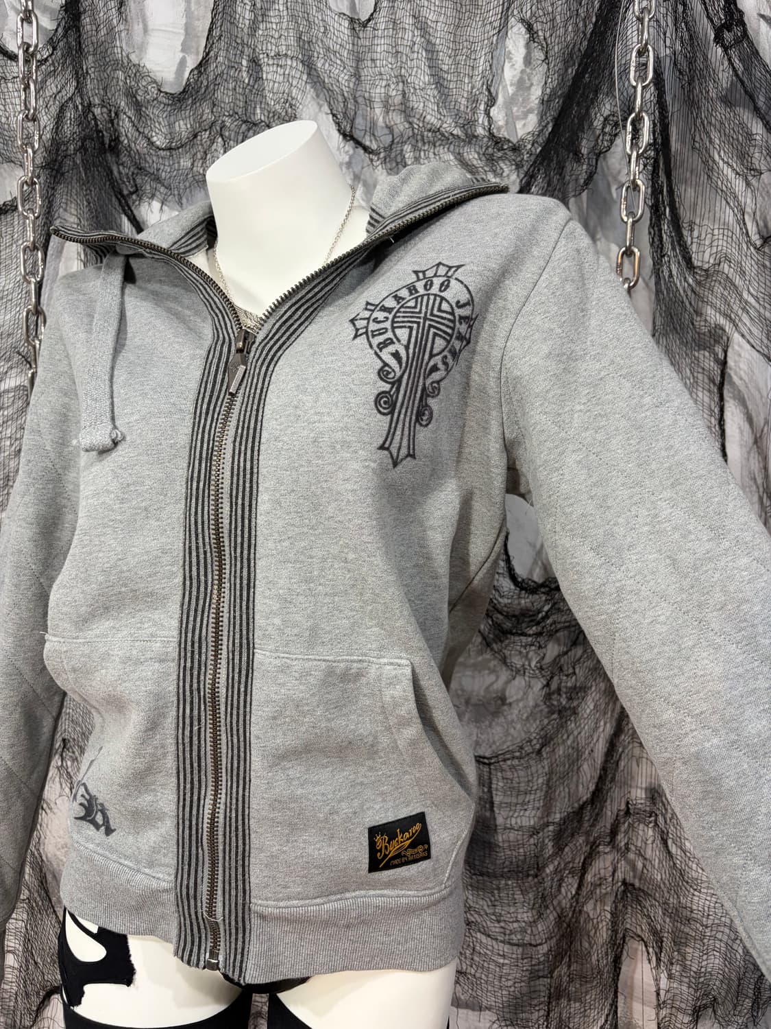 BUCKAROO gray Quilting Hoodie Zip up 상품이미지5