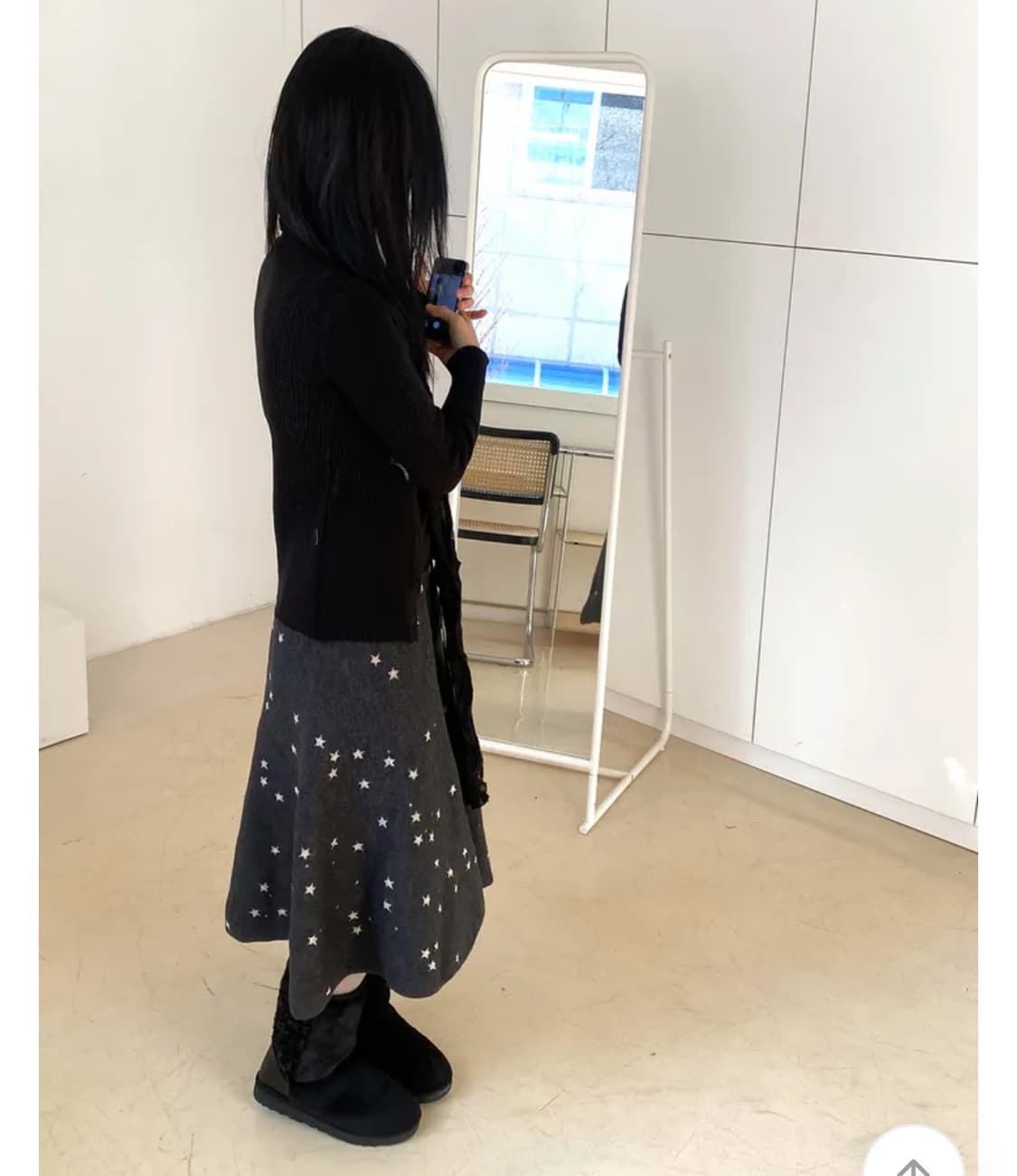 이즈이즈 (구 나의나인) 샤이닝 스타 스커트 그레이 상품이미지4