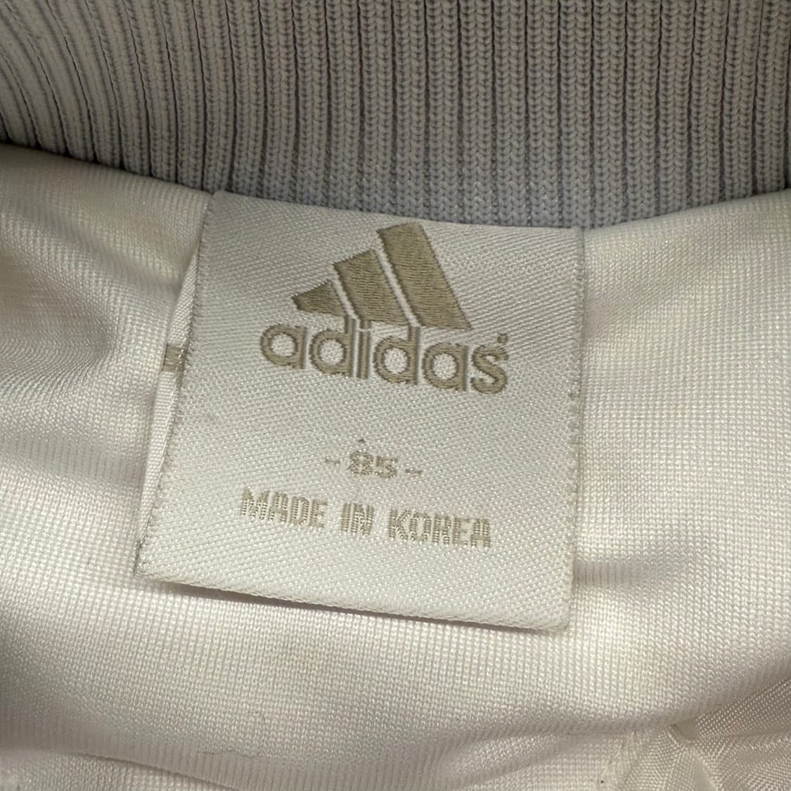 아디다스 흰실 화이트 자켓 져지 트랙탑 85 상품이미지5