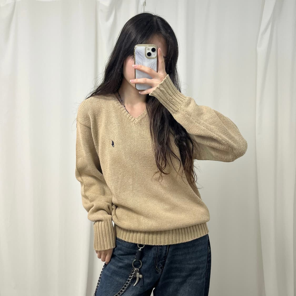 Polo Ralph Lauren beige knit 상품이미지2