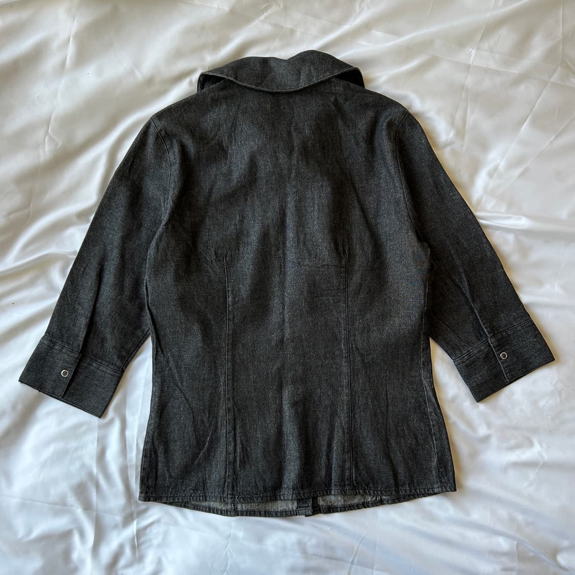 빈티지 7부 데님셔츠 상품이미지7