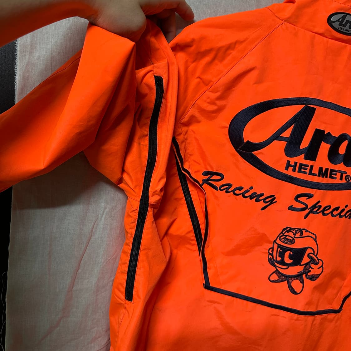 아라이 레이싱자켓 바람막이 네온 오렌지 상품이미지3