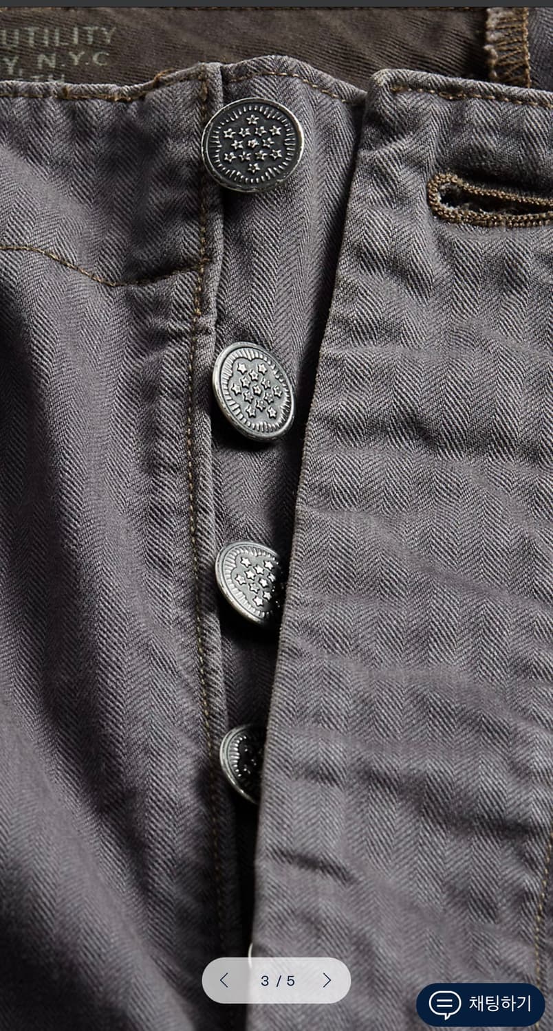 RRL 가먼트 다이 헤링본 블랙 필드 팬츠 상품이미지3