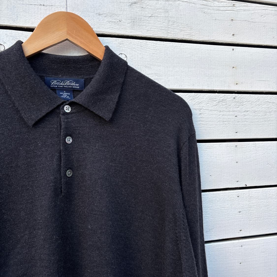 Brooks Brothers 브룩스브라더스 울 카라 니트 상품이미지3