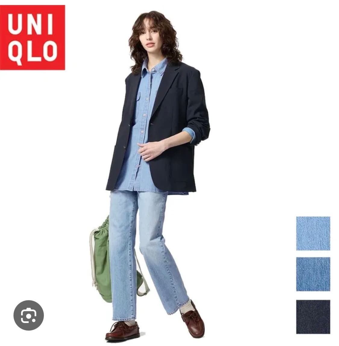 유니클로 jw anderson 여성 스트레이트 진 상품이미지2