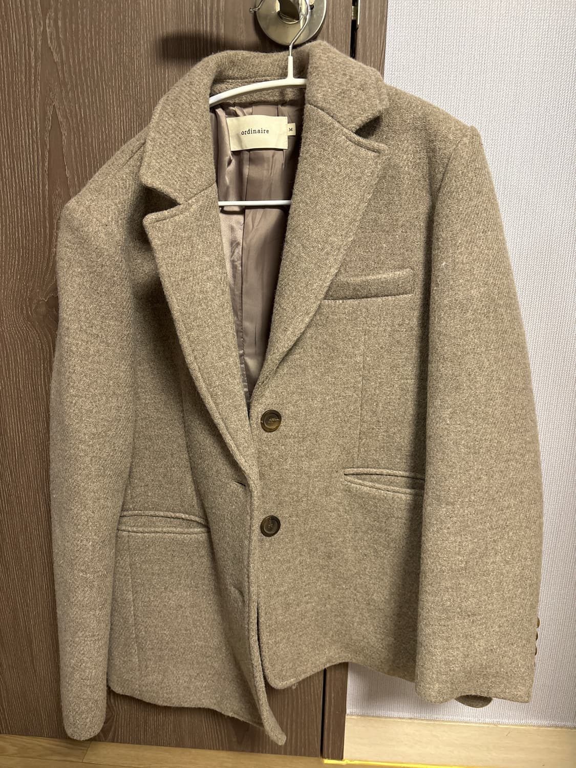 가내스라 울자켓 라이트브라운 상품이미지3