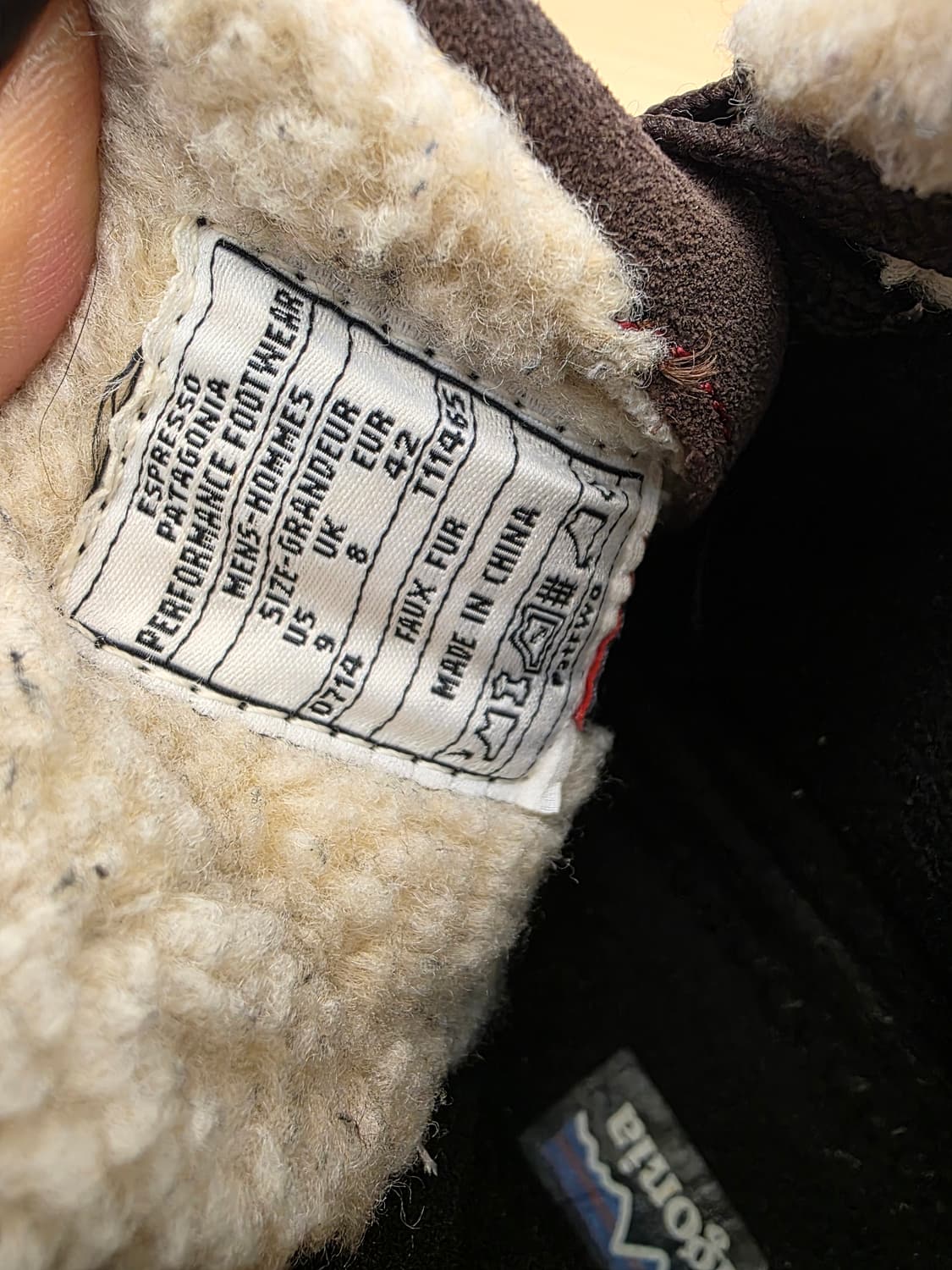 파타고니아 털 방한 스니커즈 부츠 UK8 상품이미지10