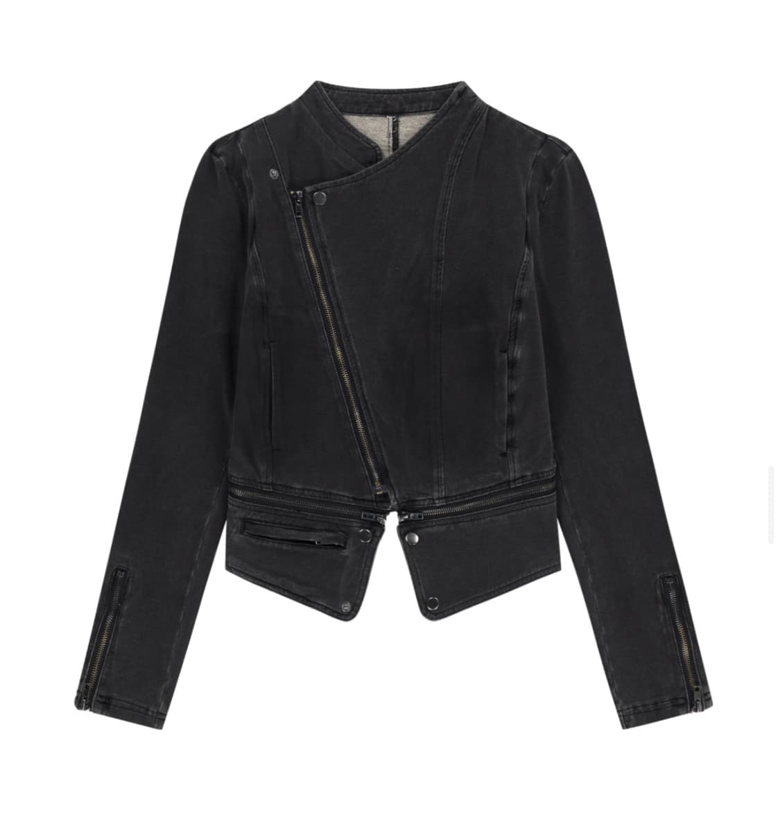 Detachable Span Denim Jacket / Charcoal 상품이미지1