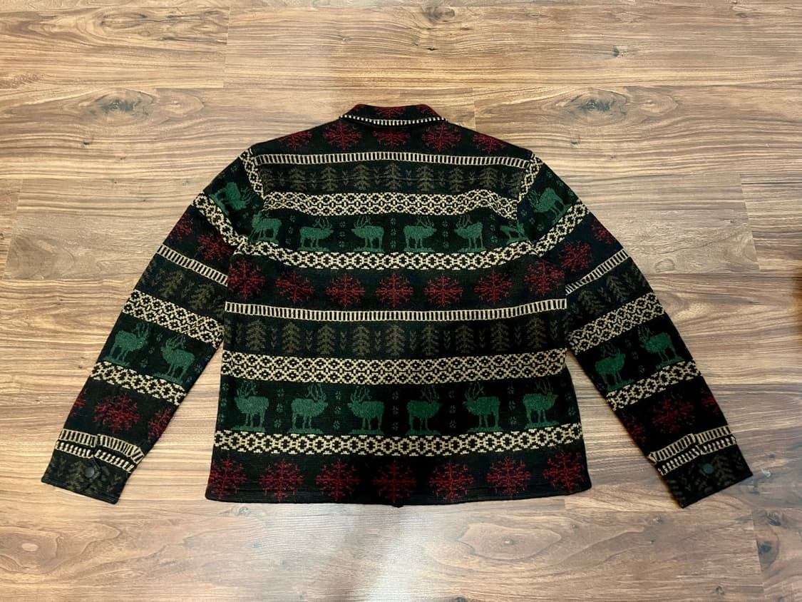 더블알엘 RRL 페어 아일 알파카 울 블렌드 자카드 오버셔츠 L 상품이미지8