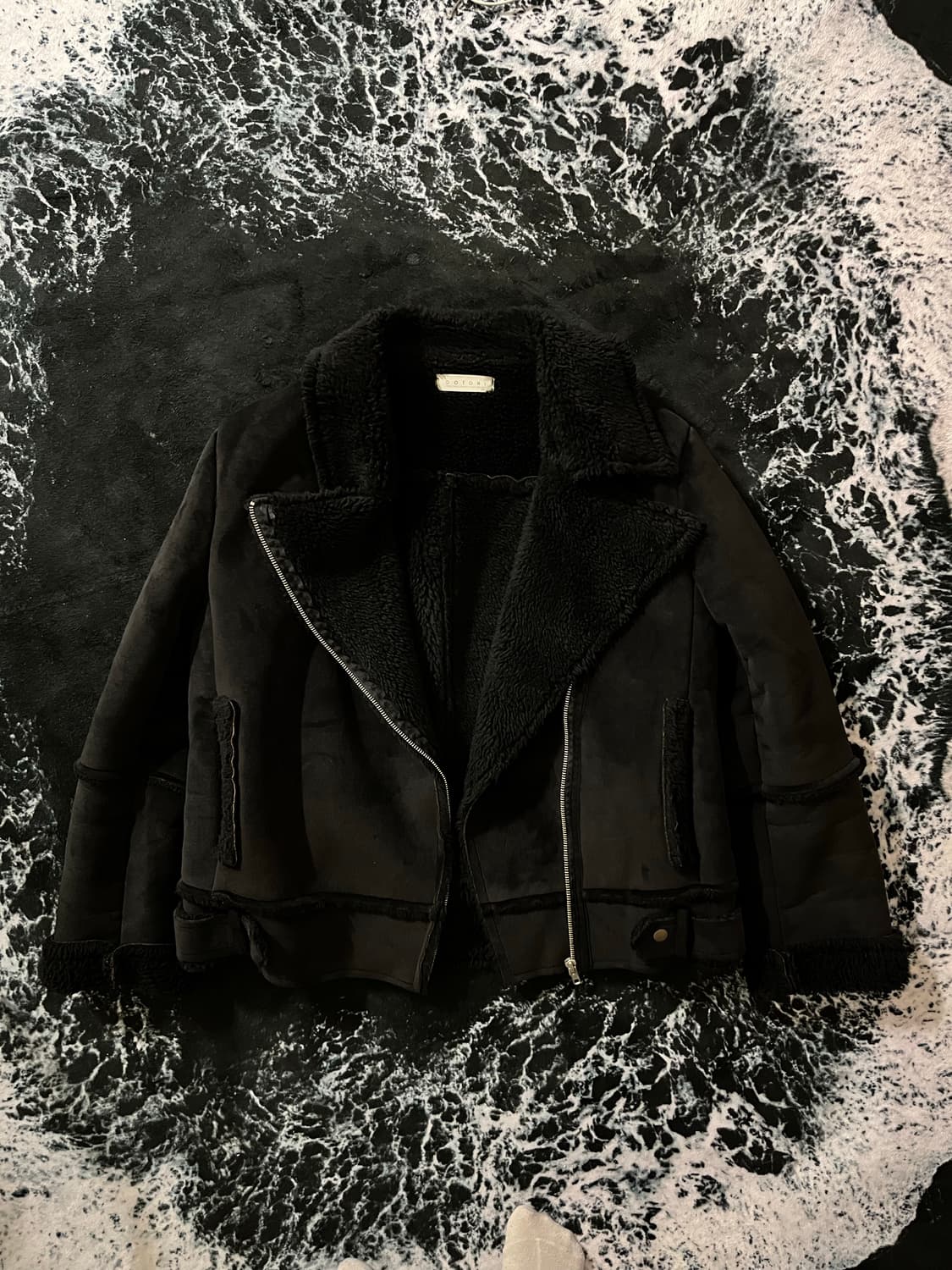 블랙 무스탕 상품이미지1