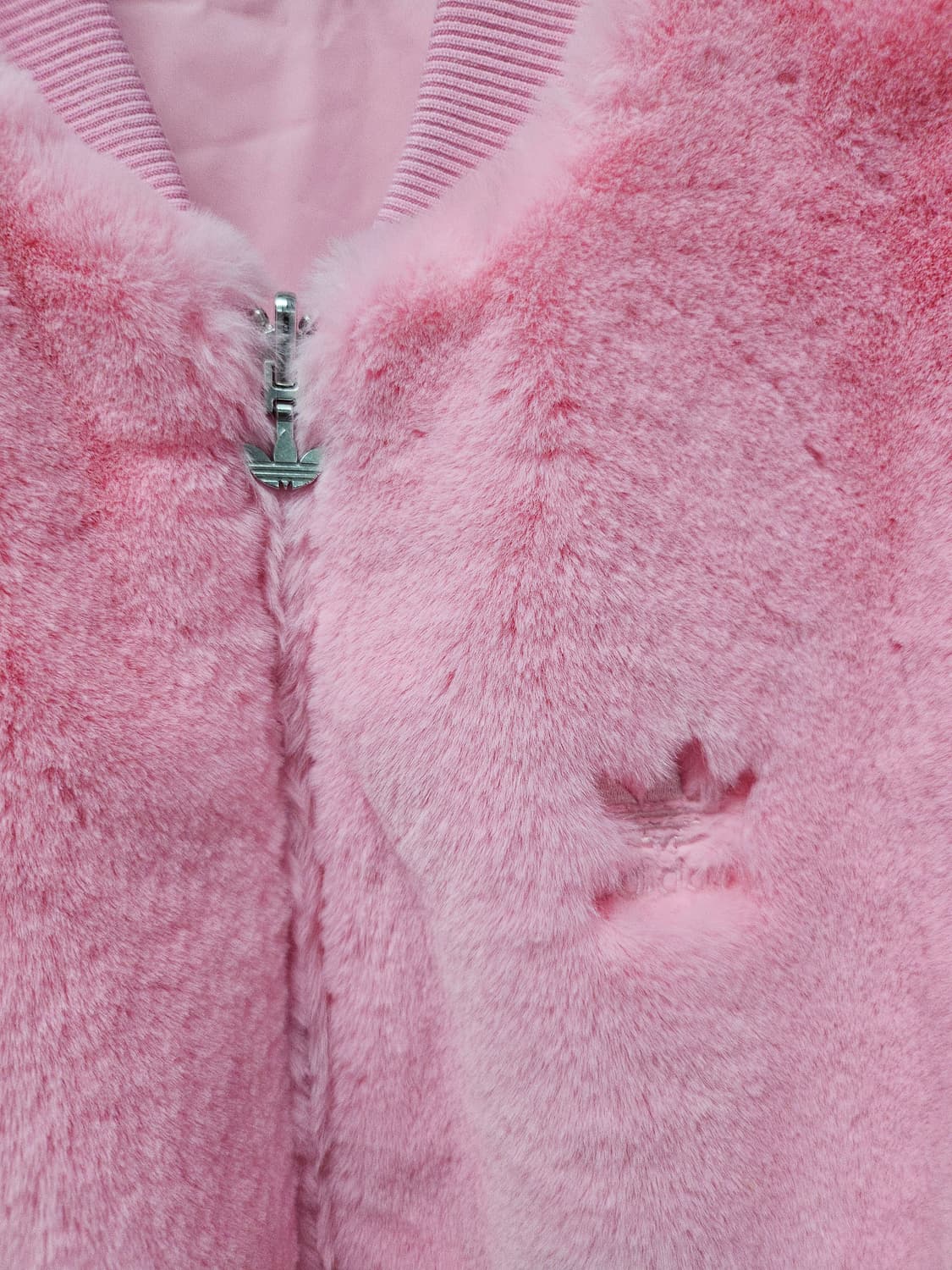 아디다스 리버시블 자켓  핫핑크퍼 재킷 L 상품이미지2