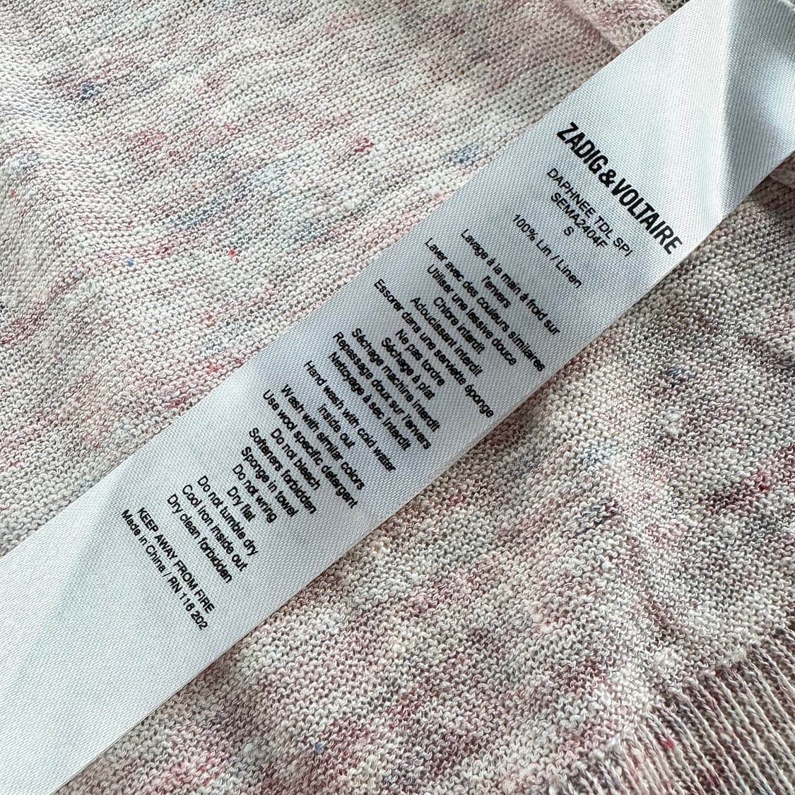 쟈딕앤볼테르 린넨 오픈 니트 가디건 상품이미지3