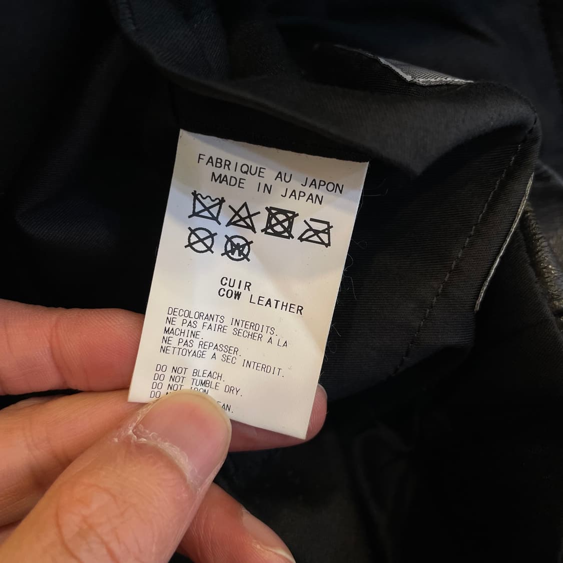 요지야마모토 로고 레더 토트백 상품이미지7