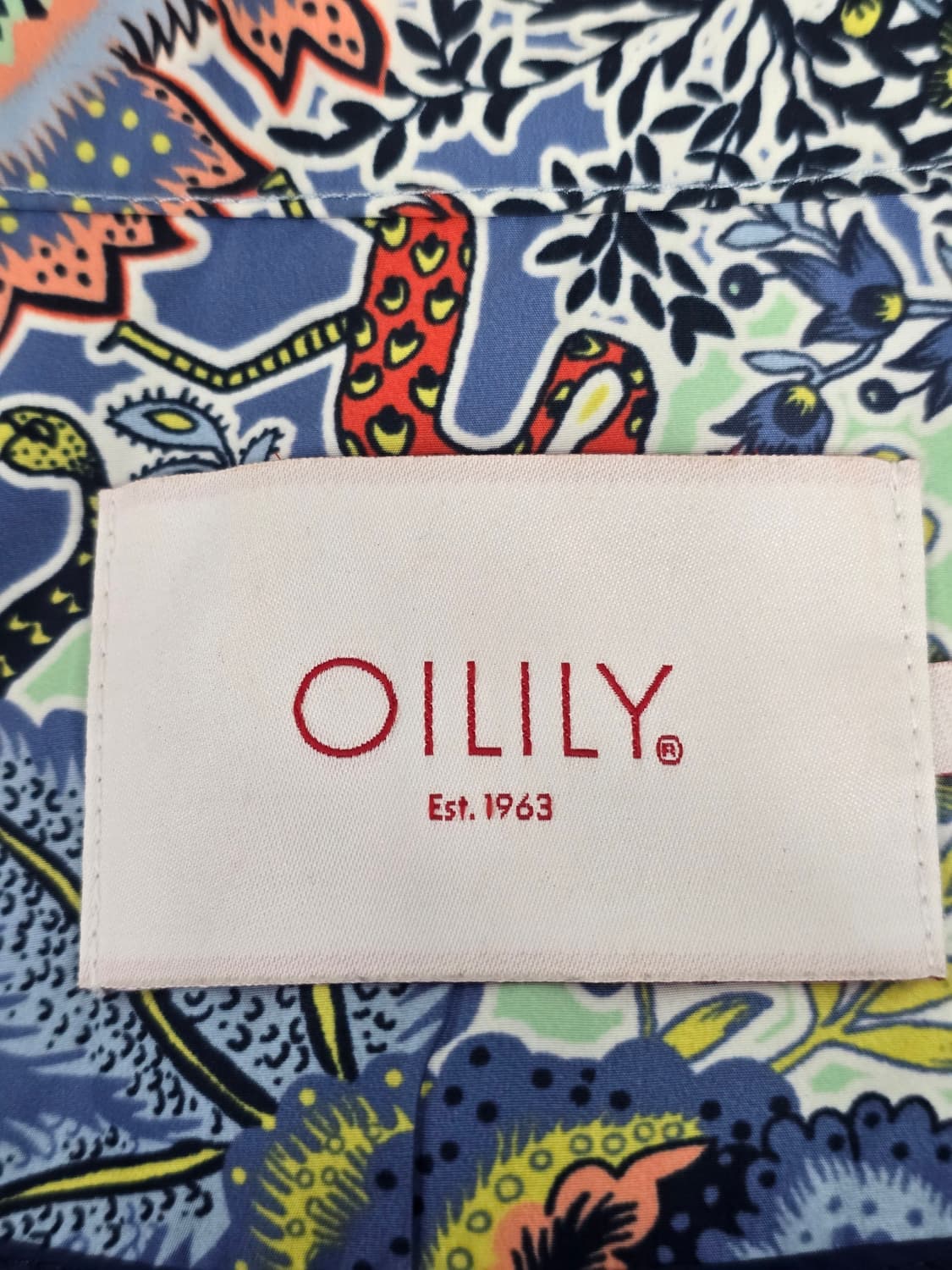 오일릴리 플라워 패턴 하프 바람막이 상품이미지10