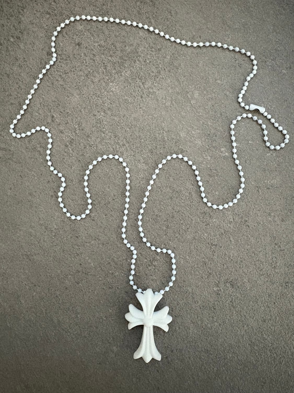 크롬하츠 실리콘 목걸이 화이트 상품이미지1