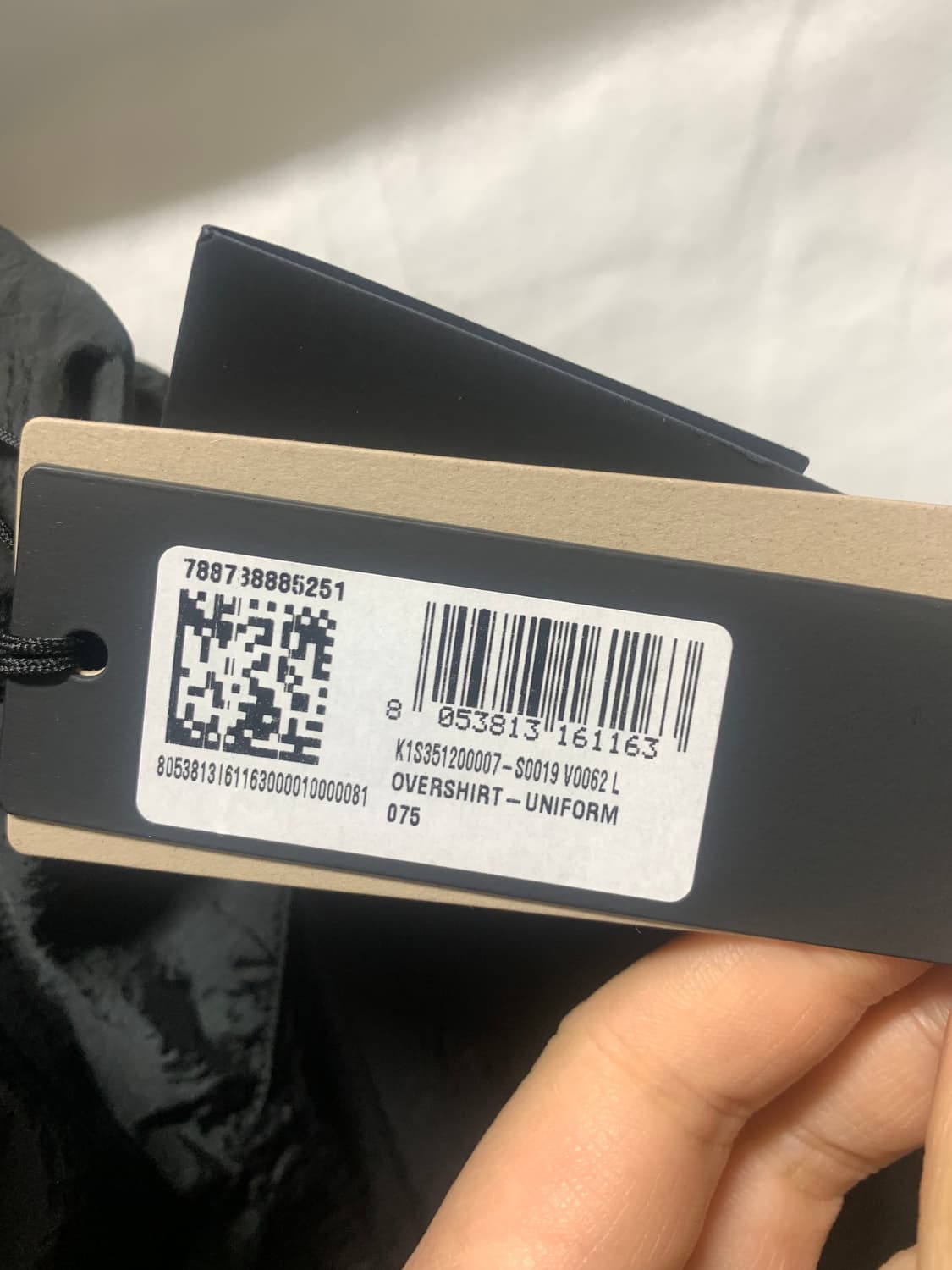 스톤 아일랜드 나일론 메탈 챠콜 색상 아노락 L 판매 상품이미지4