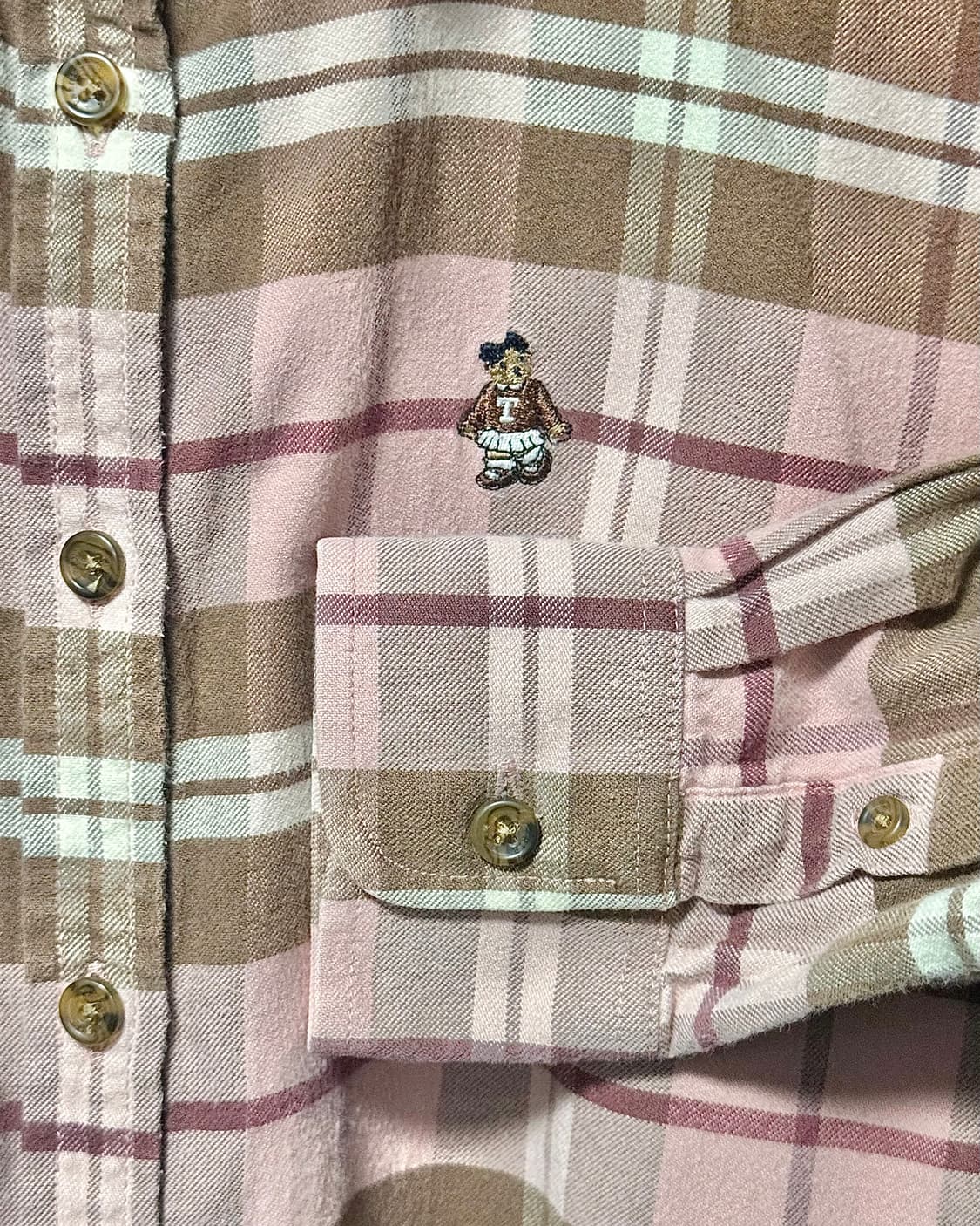 티니위니 딸기초코 버버리 타탄 체크 긴팔 셔츠 모리걸 갸루 너드 하구미 상품이미지5