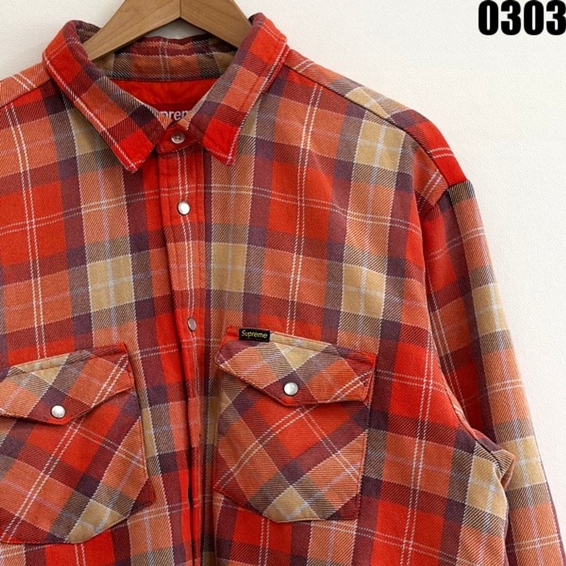 슈프림 Supreme 체크 패디드 셔츠 자켓 XL 0303  상품이미지2